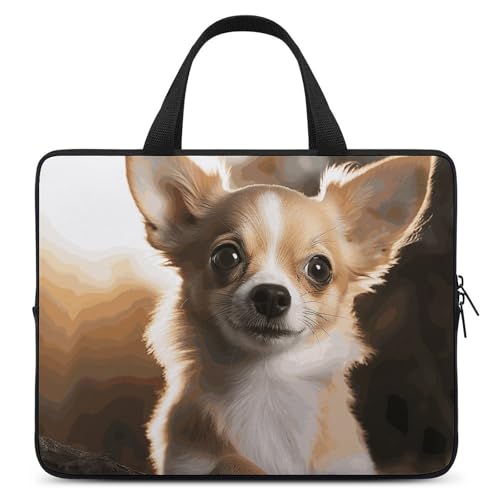 Pochette ordinateur portable 43,2 cm protection anti-rayures chihuahua