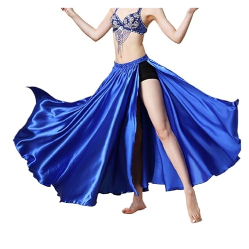 Jupe de danse orientale femme multicolore en satin à taille unique