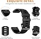 NotoCity 22mm Quick Fit Armband Kompatibel Mit Garmin Fenix 7/5/6/8/e, Fenix 5 Plus/6 Pro/7 Pro - Silikon-Ersatzarmband, Schwarz