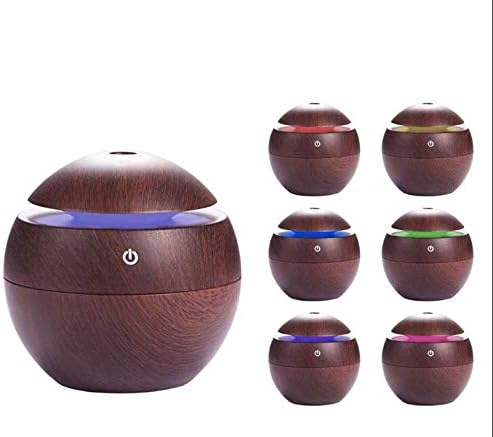 Brezzycloud Wooden Aroma Diffuser Humidifier, Air Oil Diffuser Air Freshener for Office, Home, Bedroom, Children Room, Yoga etc (Multi Color) (ASSORTED)