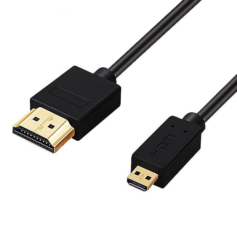 Câble Micro HDMI vers HDMI 2.0 3D 1080P RANY adaptateur haute vitesse 1M pour moniteur TV