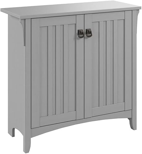 Miniatura 9 de Bush Furniture Salinas - Estantes de almacenamiento para armario, 2 puertas para oficina en casa, sala de estar, entrada, pequeño, color negro Negro