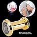 200 Degree Door Viewer Peephole Front Door Viewer Wide Viewing Angle Door Viewer with Cover Home Security Door Scope Viewer (Gold)