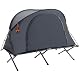 Feldbett mit Zelt von Outsunny – Campingbett mit erhöhter Konstruktion