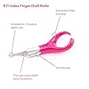 Excel Blades K71 Fingertip Craft Knife – 7-Inch Ergonomic Hobby Knife with Finger Loop – Precision Cutting Tool for Paper, Vinyl, Foam, and Stencils – Includes #11 Blade and Safety Cap – Pink #2