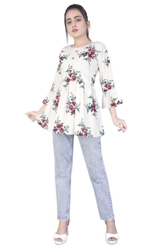 Sleeve Rayon Printed Western 