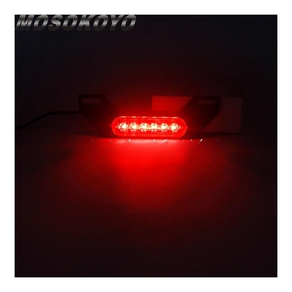 Stop Luce Posteriore Moto Luce Posteriore A LED Universale per Moto per Targa per B6, Luce Ausiliaria, Luce Posteriore A Raffica, Luce Posteriore A LED per Moto.
