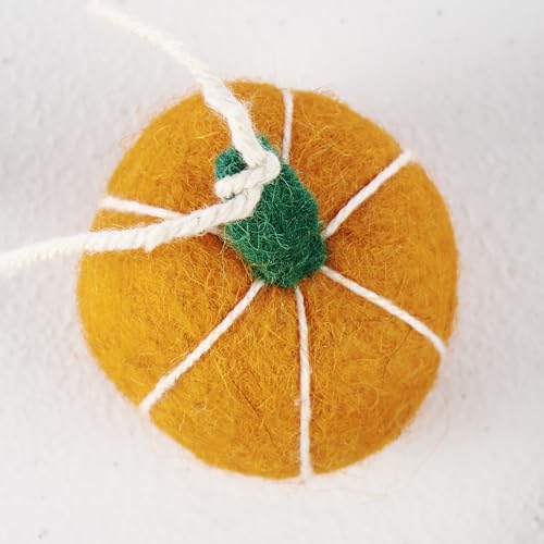 Image of Primitives by Kathy Halloween Felt Bats and Pumpkins Garland - 72 inch Seasonal Home Decor