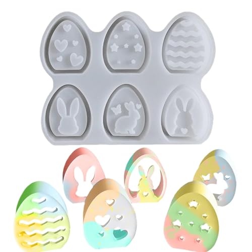 Molde De Silicona, Molde De Silicona De Huevos De Pascua - Molde Artesanal - 6- Cable De Pascua Moldes De Silicona