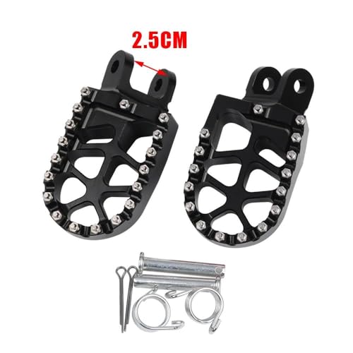 Repose-Pieds pour Honda Transalp 600 Plaque Tout-Terrain Moto Noir