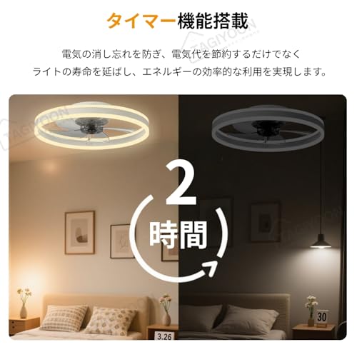 TAGIYOON シーリングファンライト YT06 の商品画像 3