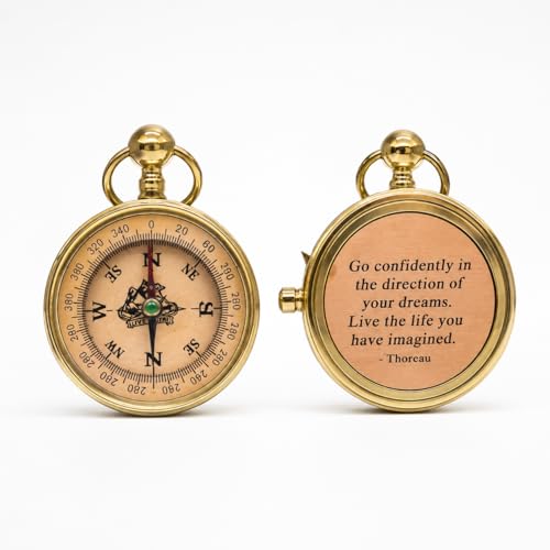 Brújula Vintage de Latón God's Path Compass, regalo religioso para adolescentes y adultos miniatura 3