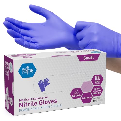 MedPride Powder-Free Nitrile Exam Gloves...