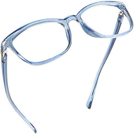 LifeArt Blue Light Blocking Glasses, Anti Eyestrain, Computer Reading Glasses for Women/Men, Anti Glare (Light Blue, +2.75 Magnification)