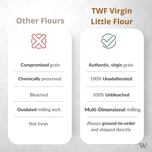Image of TWF Little Flour | 500gm | Stone Ground | Not Pulverized | Kutki Atta | Naturally Gluten-Free | Virgin - Nutrient Rich