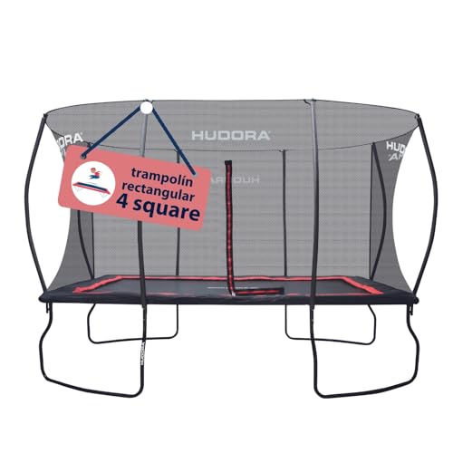 HUDORA Trampolín Rectangular 4square 244x366/215x305 cm