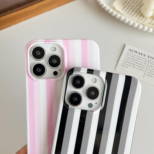 Coque iPhone 14 Pro fille idée cadeau anniversaire motif rayures - 6