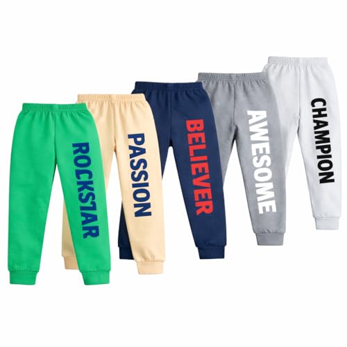 Image of AmazBabyBoys Cotton Printed Track Pants Boy's Regular fit Trackpants (Assorted Prints)