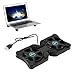 yungluner Laptop Cooling Base Foldable Laptop Notebook Cooler Cooling Pad Ergonomic Ventilated with Fans Fits 11-18 Inches Notebook Cooling Base