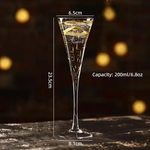 Image of Melbify Aviary Wine Glasses | Set of 2 | 200 ml | Wide Mouth | Luxury | Crystal Wine Glass Set | Luxury Wine Glasses | Fancy Wine Glass Set | Gift Pack