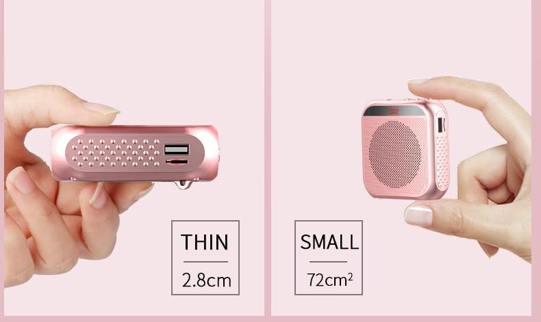 Voice Amplifier Wired Mini Portable Rechargeable with Personal Wired Microphone for Teachers, Classroom, Presentation, Tour Guides, Meeting, Coaches. - Image 2