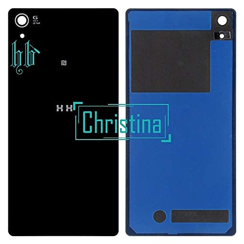 Rear Back Cover Battery Glass Housing for Sony Xperia Z2 Back Glass L50W D6503+Sticker 1pcs Free Russian - (Color: Black)
