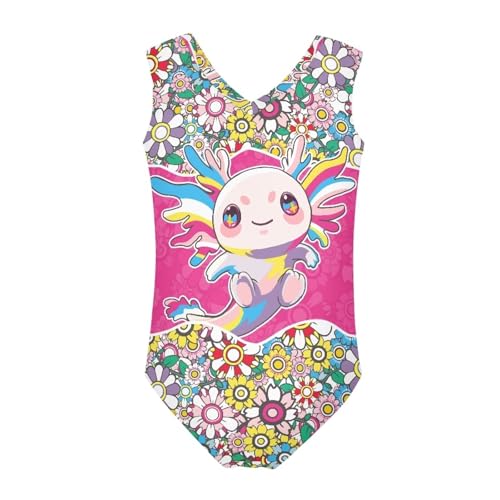 Image of Mumeson Girls One Piece Swimsuits Lightweight V-Neck Swimwear Bathing Suits for Little Girls 3-14 Years