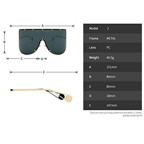 mincl/ Vintage Retro Shield Visor Sunglasses Women 2019 Oversized Windproof Glasses One Peice Big Frame Goggles Sun Glasses4