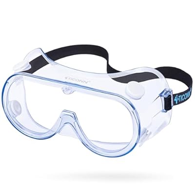 TICONN Anti-Fog Safety Goggles, HD Clear Eye Pr...