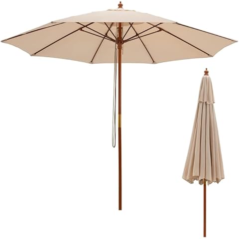 Parasol de Jardin COSTWAY 2,9M Cover