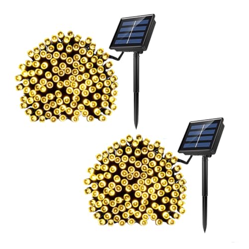 Luces Solares para Exterior 2pcs 10m LED Blanco