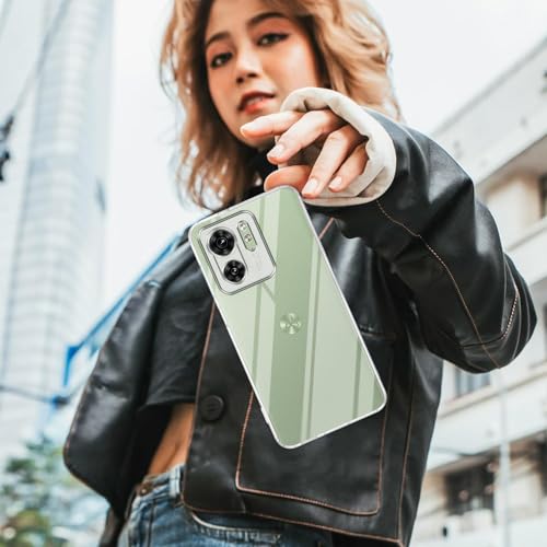 Image of Jkobi Back Case Cover for Motorola Moto Edge 40 (Silicone Clear Shockproof Case with Camera Protection | Soft and Flexible | Transparent)
