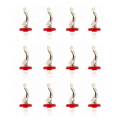 Koala Spain Tapones Botella Vino Universales (12 Unidades), Color Rojo