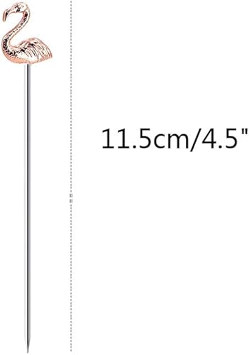 Miniatura 2 de 8 palillos de cóctel de Martini reutilizables, palillos de aceituna para adornar, brocheta de frutas, paquete de palillos de dientes (piña plateada)