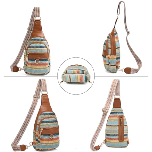 Image of cakang Womens Sling Bag Crossbody Bags for Women Vegan Leather Sling Backpack Daypack Fanny Pack Crossbody Purse Travel