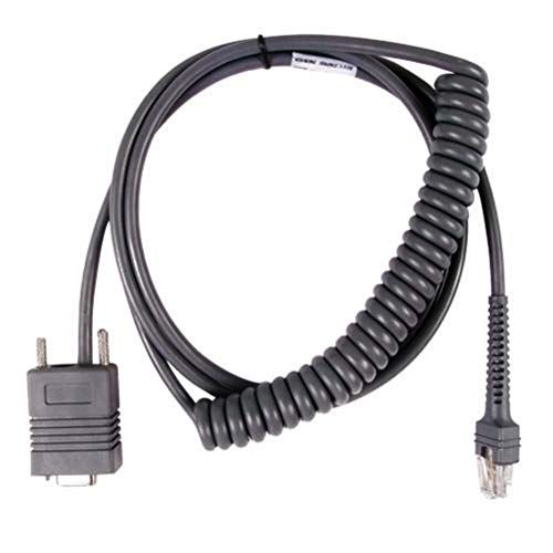 Compatible RS232 Serial Cable for Symbol Barcode Scanner LS2208 LS4208 LS4278 LS7708 LS9208 RJ48 to DB9 Cable 9ft, CAB-2208-RNC3, Replacement for CBA-R02-C09PAR