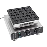 FXEIPOL Hearts Waffle Maker 25PCS 900W Electric Heart Shaped Waffles or Pancakes, Heart Shaped Mini Pancake Maker for Home, Bakeries, Cafes