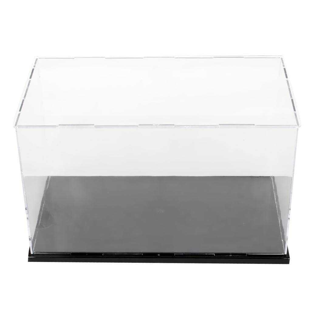 Vitrine acrylique verrouillable contre la poussière et les dommages