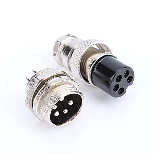 Conector enchufe aviación 5 pines metálico para CNC miniatura 5