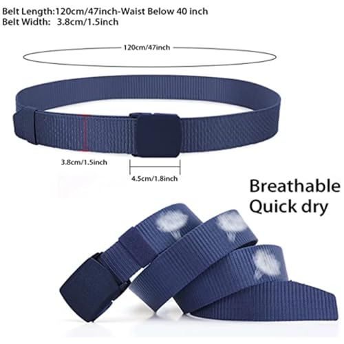 Men Female Belts Nylon Adjustable Belt Outdoor Travel Waist Belt With Plastic Buckle For Pants 120cm4