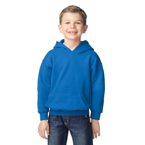 Gildan Unisex Child Hoodie Sweatshirt, Style G18500b, Royal, X-Large US