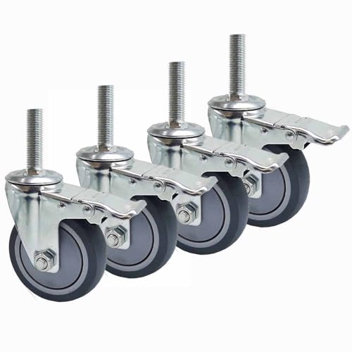 Roulettes silencieuses M12 pour déplacer facilement les chariots d'atelier