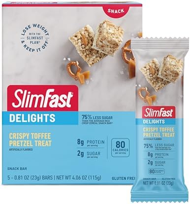 SlimFast Delights Crispy Chocolate Fudge Treat, 5 Count