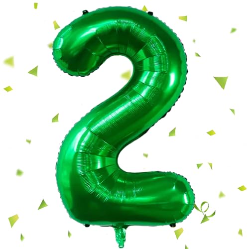 Ballon chiffre, Ballons vert foncé 2, Ballon vert foncé gonflable 40 pouces 2, Ballon chiffre vert foncé 101 cm 2, Ballon hélium chiffre 2, Ballon...