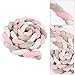 Luchild Trenza Protector de Cuna, 300cm Parachoques, Protector Cuna Chichonera para Proteger...