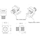 Renkforce RF-4848603 RF-KS Koax-Einbaumodul Keystone, 3 Stück
