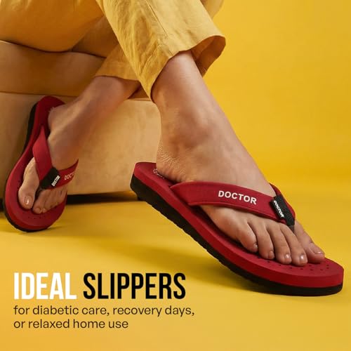 Image of DOCTOR EXTRA SOFT Women's Ortho Care Orthopaedic and Diabetic Feel Good Super Comfort Dr Sliders /Flip-flops /House Slippers [OR-D-16]