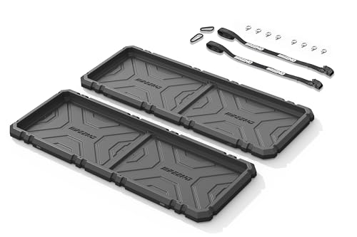 IIIREENO Slide-Out Truck Bed Organizer Tray, Heavy Duty Cargo Storage System with Easy Tailgate Access, Fits Full-Size Super Duty Bed Organizer 6'7”Beds, Durable HDPE Material, No Drilling