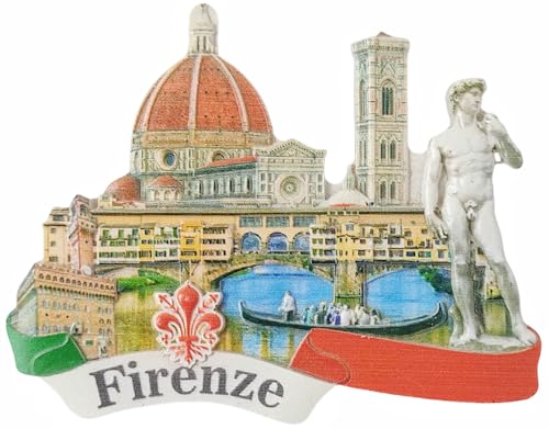 Imán decorativo de polímero para refrigerador de Italia