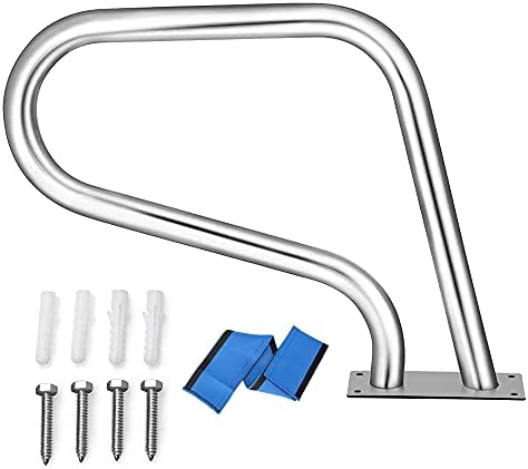 Stainless Steel Pool Safety Rail - Deck Mounted for Enhanced Water Safety, Easy Access, and Durability on Pool Stairs
